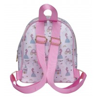 Lorenz Girls Mini Compact Zip Round Backpack with Front Zip Pocket